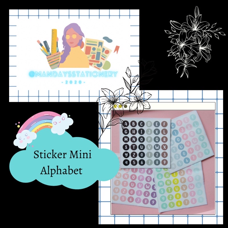 Jual Sticker Mini Alphabet | Shopee Indonesia