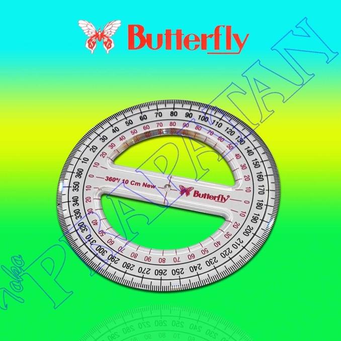 Jual Penggaris Busur Butterfly 360 Derajat 10 Cm 12 Cm Shopee