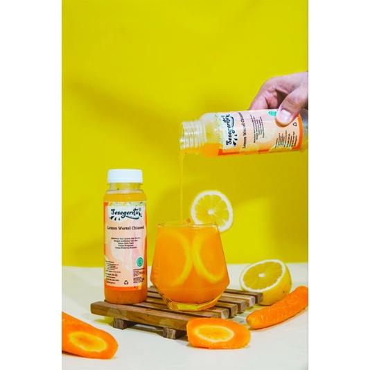 Jual Minuman Segar Sehat Rendah Kalori Lemon Wortel Chia Seed ...