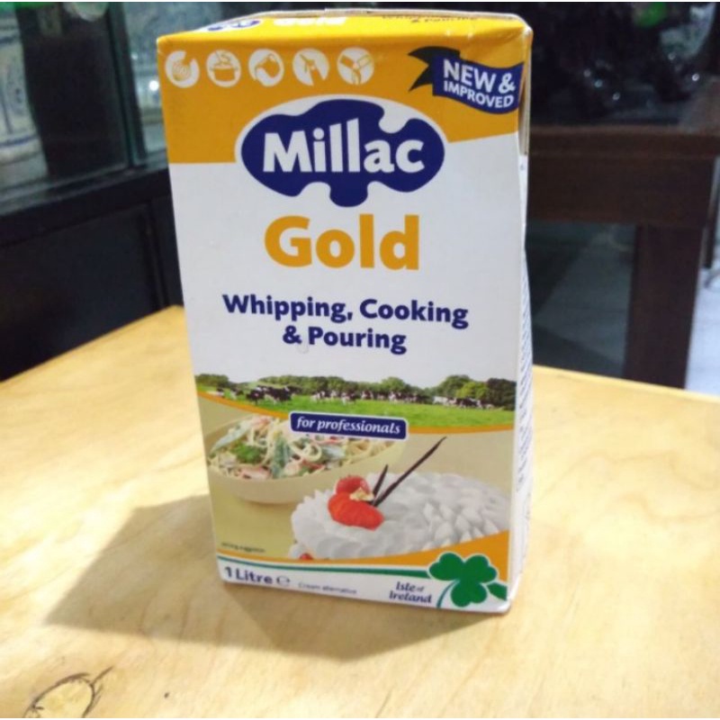 Jual milac gold whipping cream cooking and pouring1 L | Shopee Indonesia