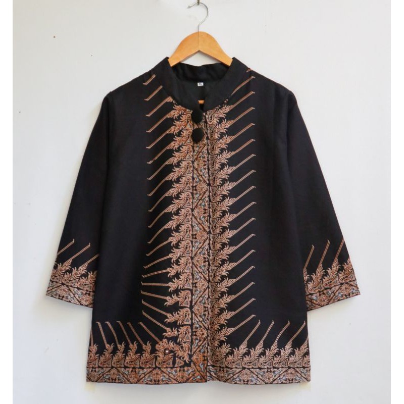 Jual blouse / atasan batik motif MODANG full trikot | Shopee Indonesia