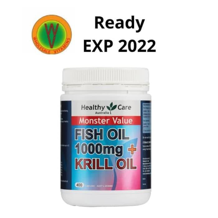 Jual HEALTHY CARE FISH OIL 1000MG + KRILL OIL 400 KAPSUL !!! TERBAIK Shopee Indonesia
