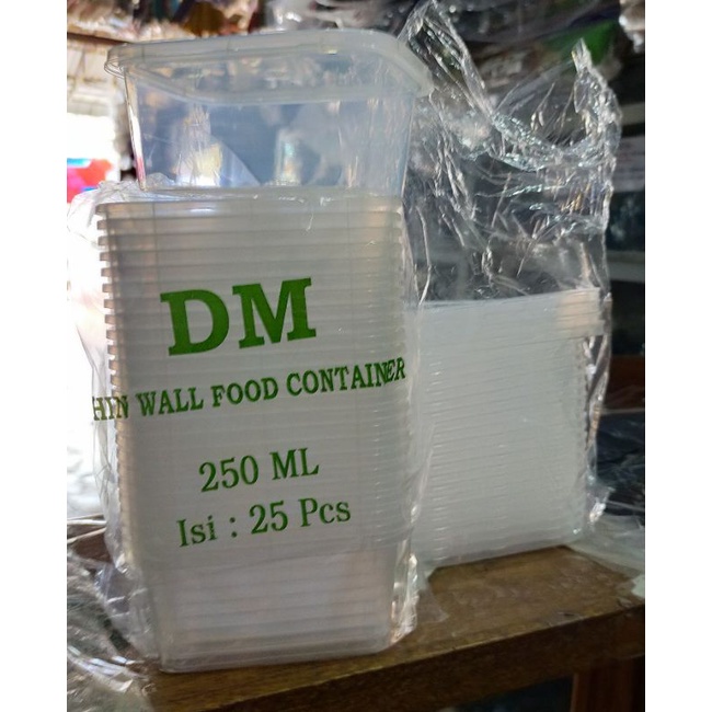 Jual DM Thinwall Container 250ml REC | Shopee Indonesia