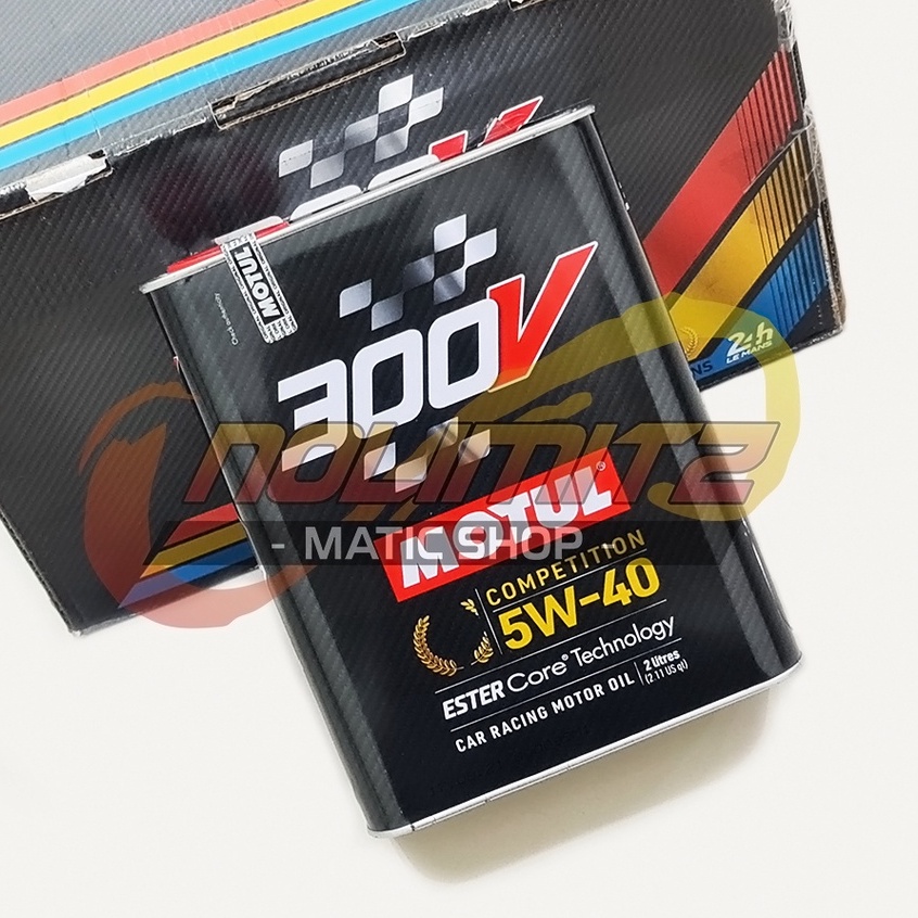 Jual Motul 300V Competition 5W-40 Ester Core 2L Oli Mobil Racing ...