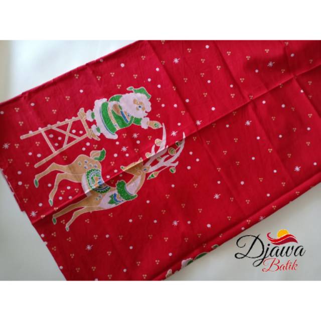 Jual Kain batik Santa merah | Shopee Indonesia