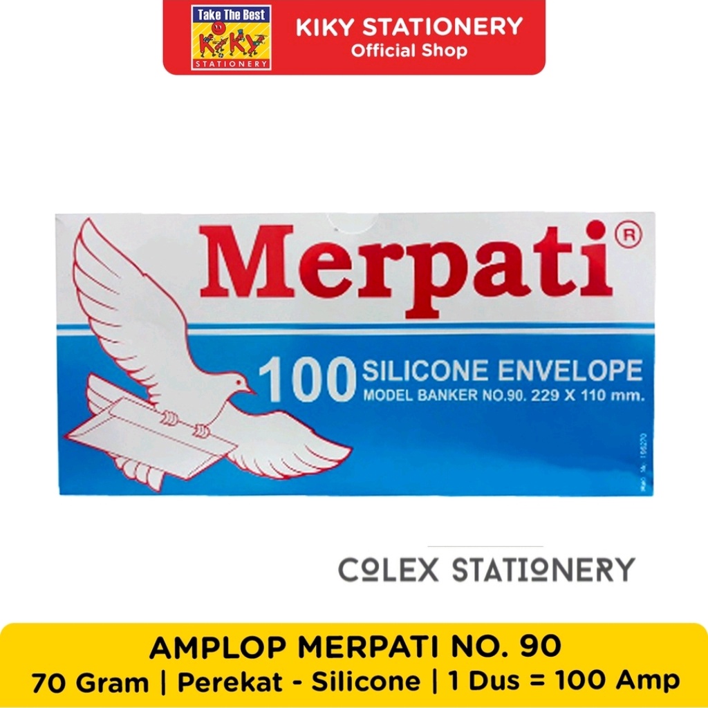 Jual Amplop Merpati No 90 70 Gram With Silicone Perekat Shopee Indonesia