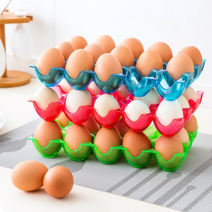 Jual Jual Rak Telur / Organizer Telur Muat 15 Inovatif/Rak Praktis ...