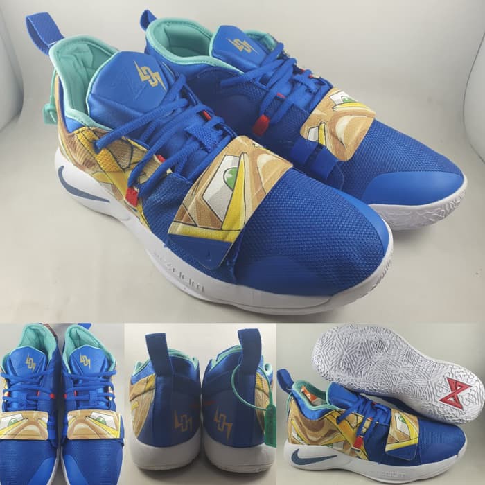 Jual Sepatu Basket Nike Paul George 2.5 PG 2.5 Gohan Blue Yellow Shopee Indonesia