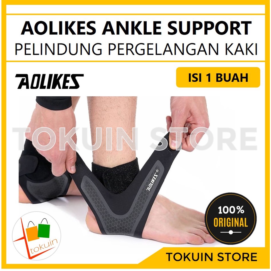 Jual Aolikes Ankle Support Brace Deker Pelindung Engkel Pergelangan