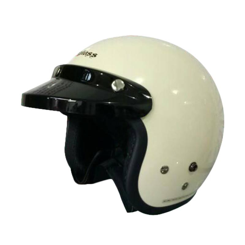 Jual Flash Promo Helm Cargloss Retro Ivory Glossy Krem Glossy