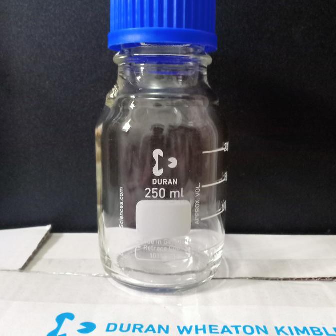 Jual DURAN Laboratory bottle 250 ml Clear Botol sample Laboratorium