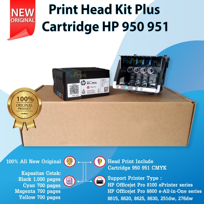 Jual Print Head Printer HP Officejet Pro 8100 8600 8610 8620 CR326A ...
