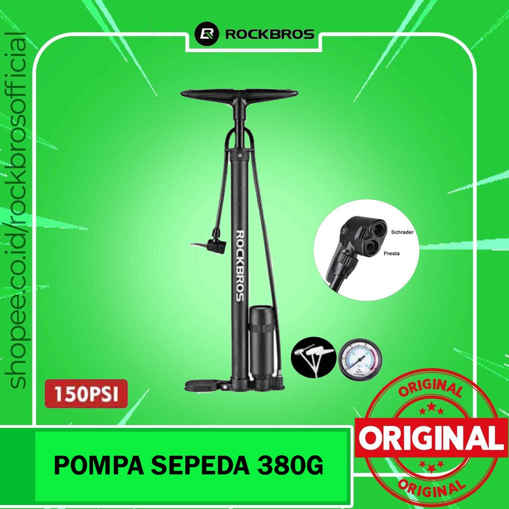 Jual Pompa Ban Sepeda Rockbros G Bola Psi Pentil Kecil Besar Presta Schrader High