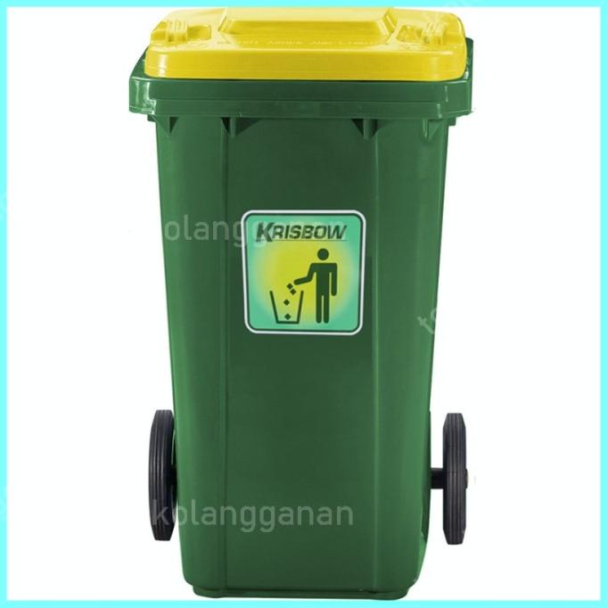 Jual Krisbow 240 Ltr Tempat Sampah Plastik New Eco Hijau Hg415bgv5 Shopee Indonesia 3976