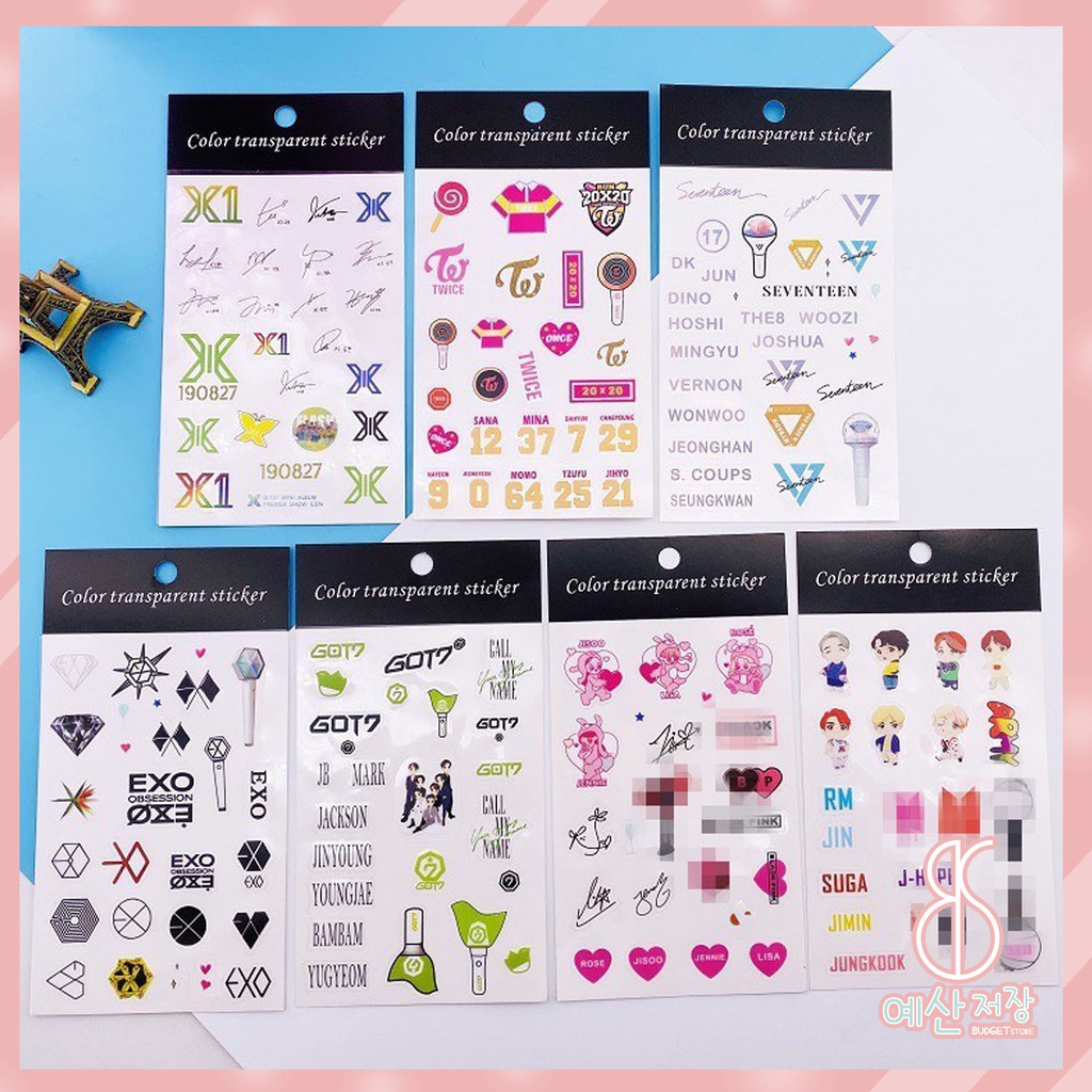 Jual [BS] BISA COD Sticker BTS BT21 KPOP EXO Blackpink Twice Seventeen ...