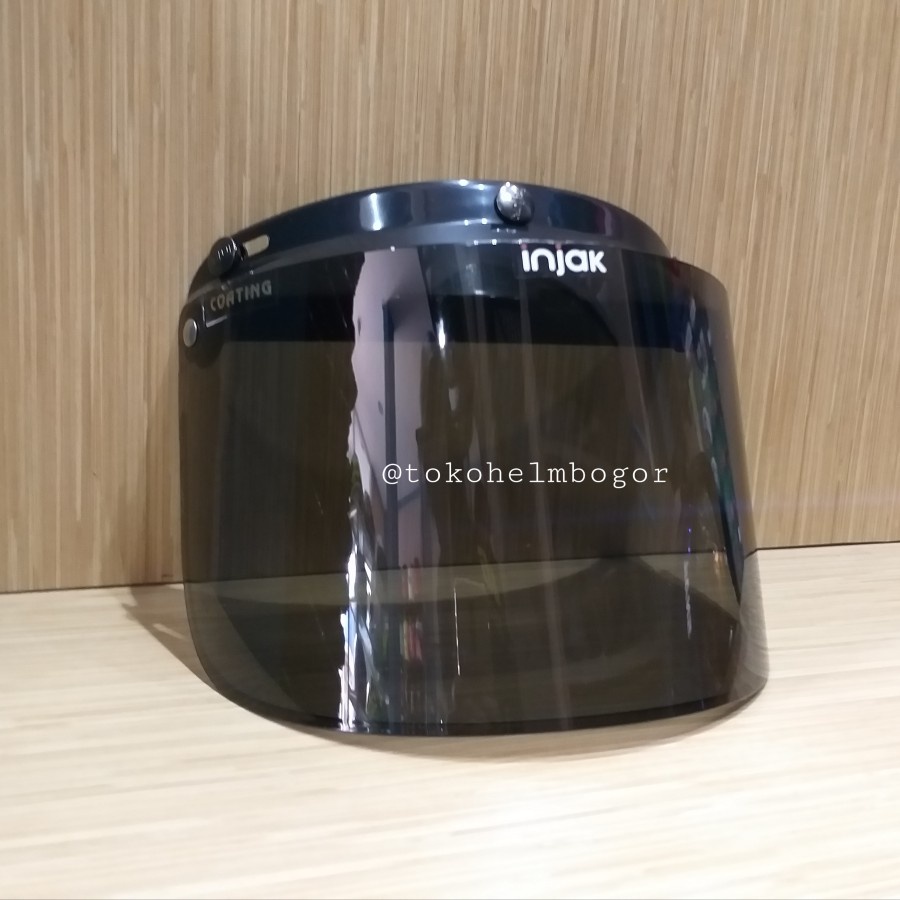 Jual Visor helm bogo Flat SMOKE merk Injak Shopee Indonesia