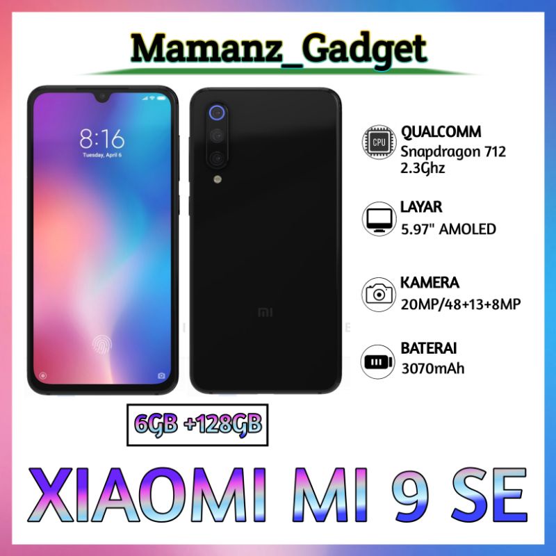 Jual Xioami Mi 9 SE Ram 6/128Gb ex Resmi murah | Shopee Indonesia