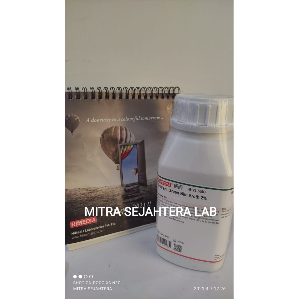Jual BRILLIANT GREEN BILE BROTH 2% (CONTAINS LACTOSE 10 G/L) HIMEDIA ...