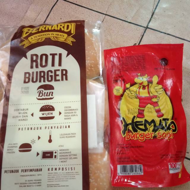 Jual Paket roti burger dan beef patties | Shopee Indonesia