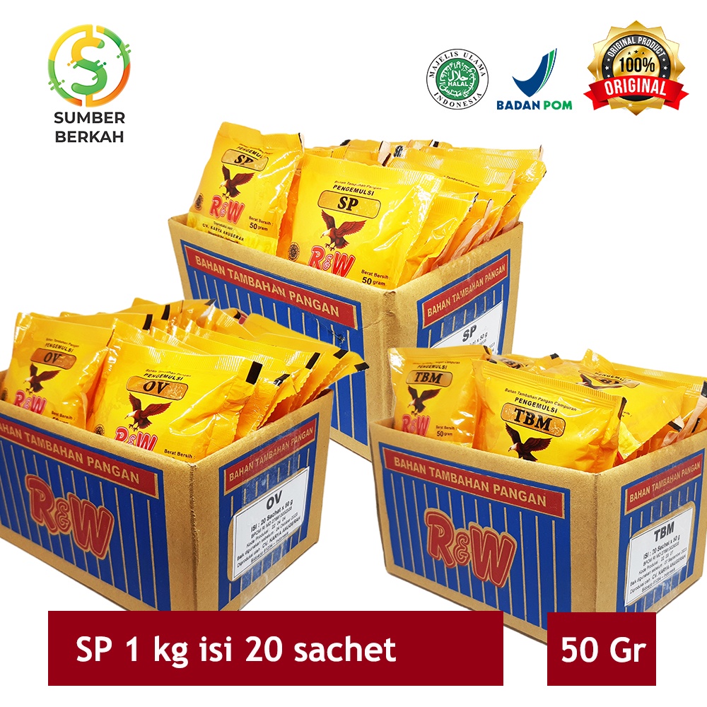 Jual [MAREM] SP OVALET TBM PENGEMBANG KUE ROTI RAJAWALI R&W RW 1 KG DUS ...