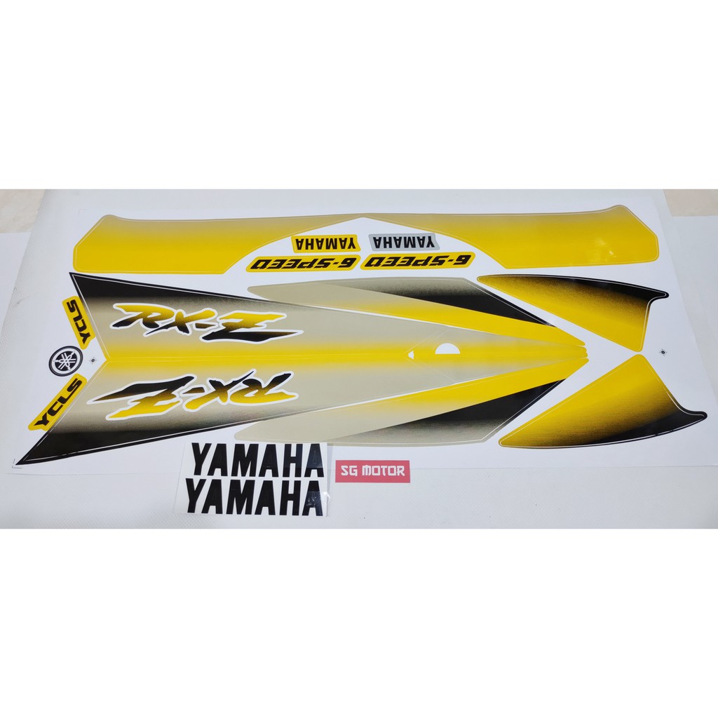 Jual STIKER BODI RXZ LAMA. STRIPING BODY YAMAHA RXZ MILE WARNA KUNING ...