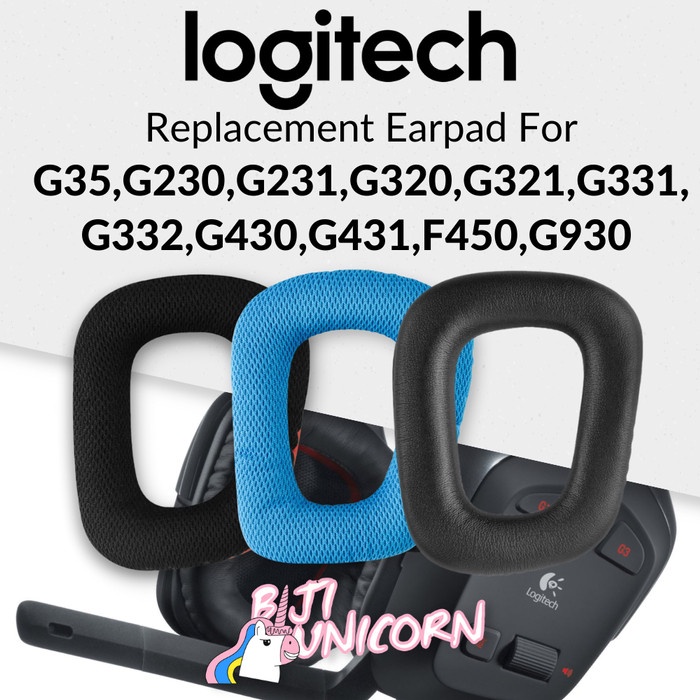 Jual Earpad Earcup Ear Cushion Logitech G35 G230 G231 G320 G321 G331