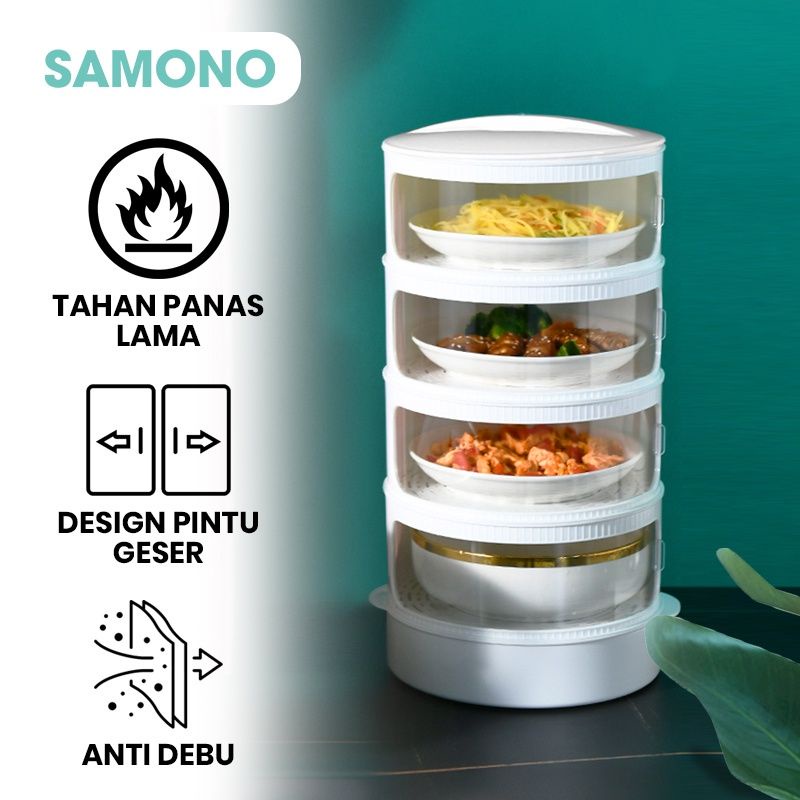 Jual Samono Rak Penyimpanan Makanan Susun Tudung Saji Multilayer Food