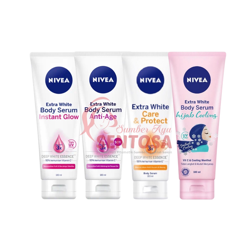 Jual Nivea Extra White Body Serum 180ml Shopee Indonesia