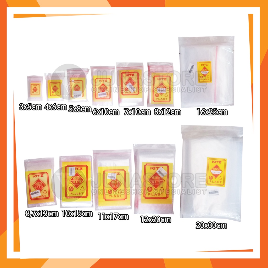 Jual Plastik Pe Klip Isi 100 Plastik Ziplock 3x5 4x6 5x8 6x10 7x10 8x12 87x13 Shopee 7133