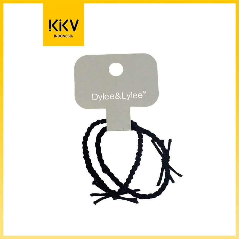 Jual KKV XBX BLACK TWISTED BOWKNOT RUBBER BAND HAIR TIE KARET RAMBUT