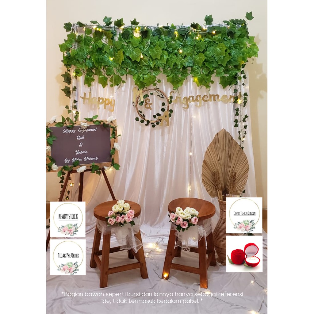 Jual Paket photobooth lamaran nikahan lengkap / dekorasi lamaran