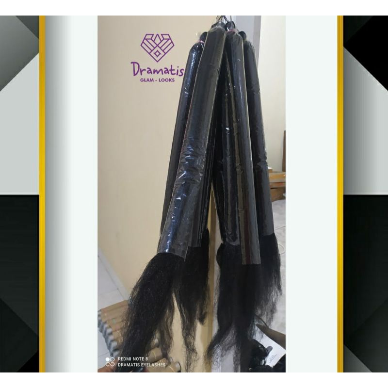 Jual Rambut Cemara Warna Hitam Untuk Kepang Box Braids,Ukuran 90 Cm/1 ...