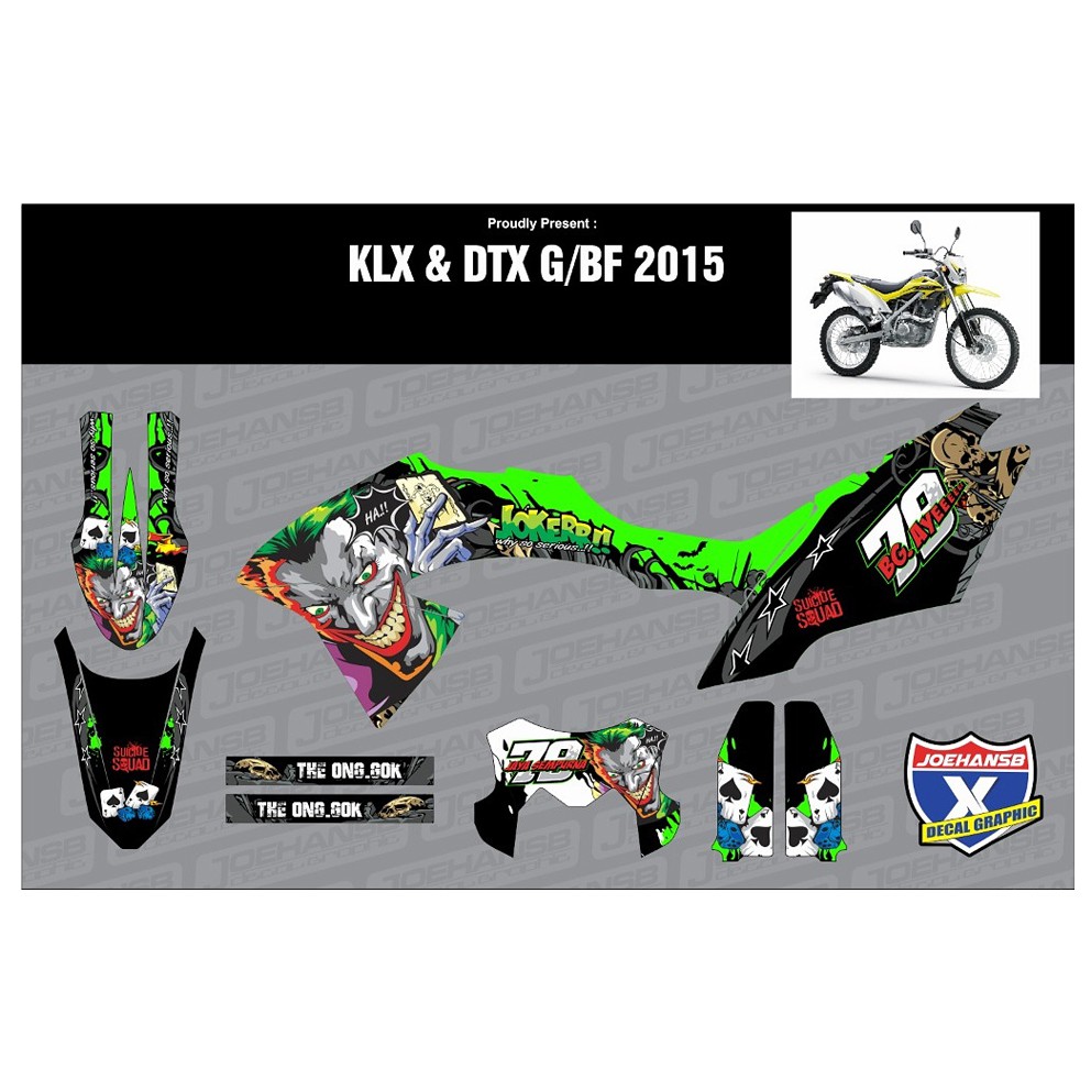 Jual Decal Sticker Klx Dtracker Bf Motif Joker Shopee Indonesia