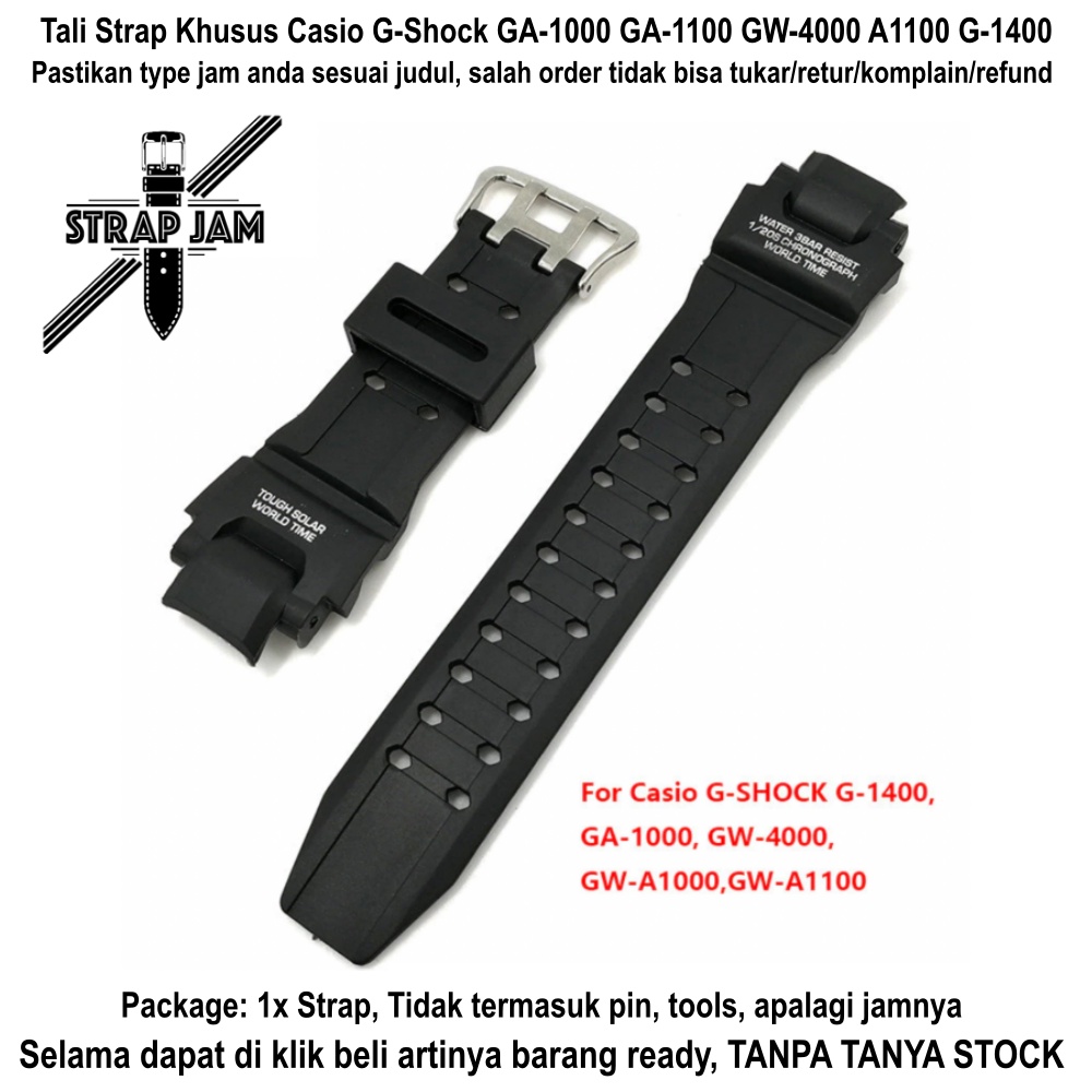 Jual Tali Jam Tangan Casio G Shock GA 1000 GA 1100 GW 4000 A1100 G 1400 Shopee Indonesia