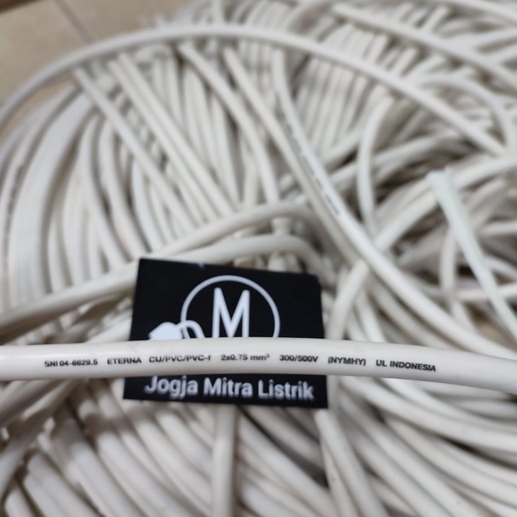 Jual KABEL LISTRIK NYMHYO ETERNA 2X0,75MM / SERABUT (ECER PER 1 METER ...