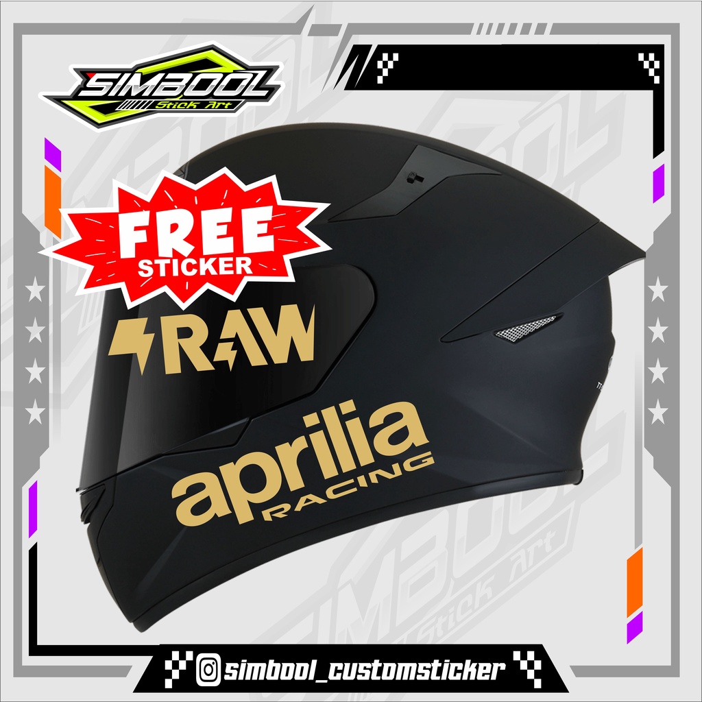 Jual STIKER HELM APRILIA STIKER HELM LEOPARD KYT TERMURAH, STIKER
