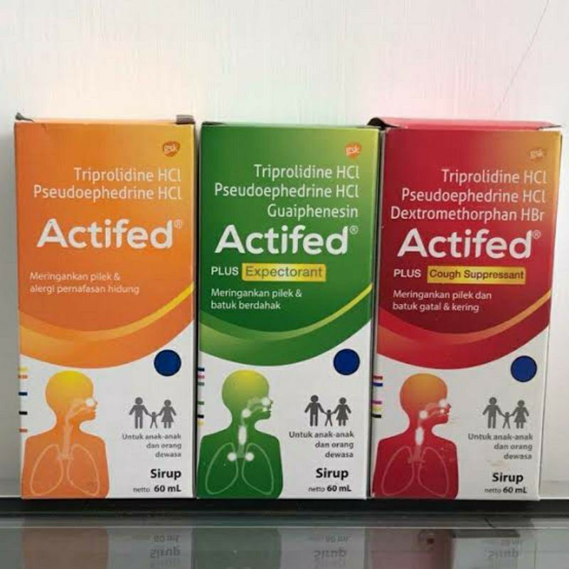 Jual Actifed Obat Batuk Kering, Berdahak, Pilek Shopee Indonesia