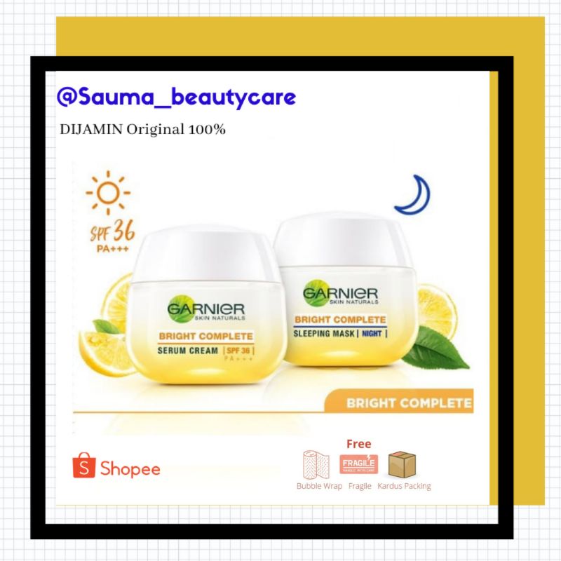 Jual garnier cream siang malam garnier night cream day cream garnier