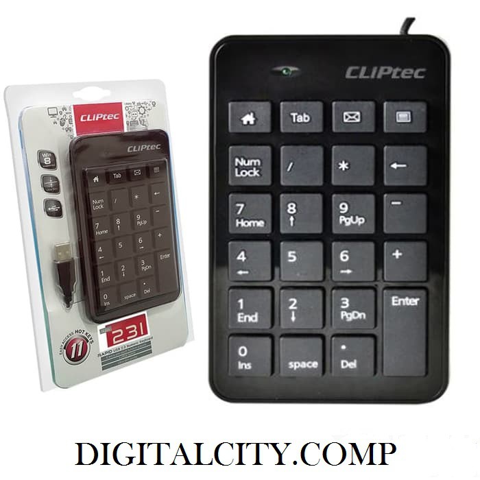 Jual Keypad NumeriK CLiPtec RAPID USB 2.0-RZK231 | Shopee Indonesia