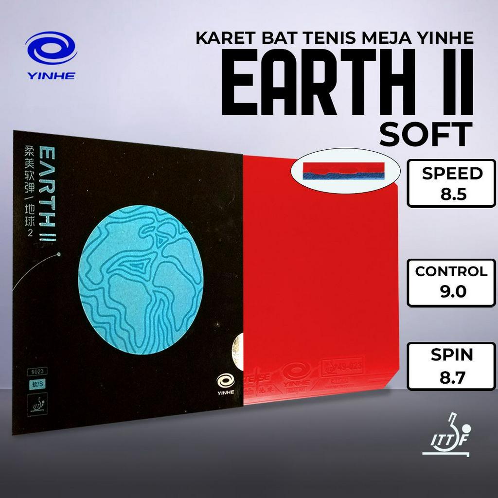 Jual Karet Bat Tenis Meja Pingpong Yinhe Earth II Soft | Shopee Indonesia
