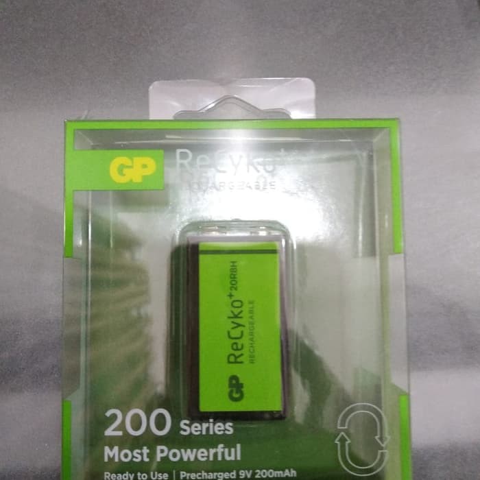 Jual GP 9V Rechargeable Battery 200MAH Baterai Kotak Rechargeable ...