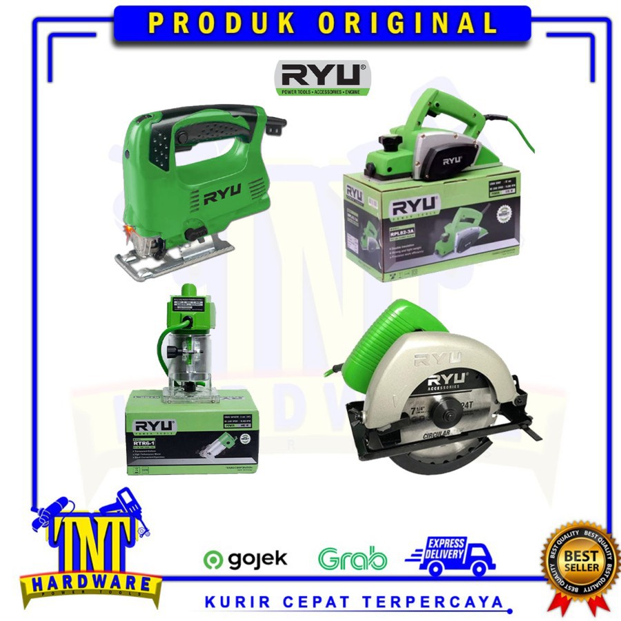 Jual PAKET RYU TUKANG KAYU KOMPLIT 4 ITEM PLANER/CIRCULAR SAW/JIG SAW ...