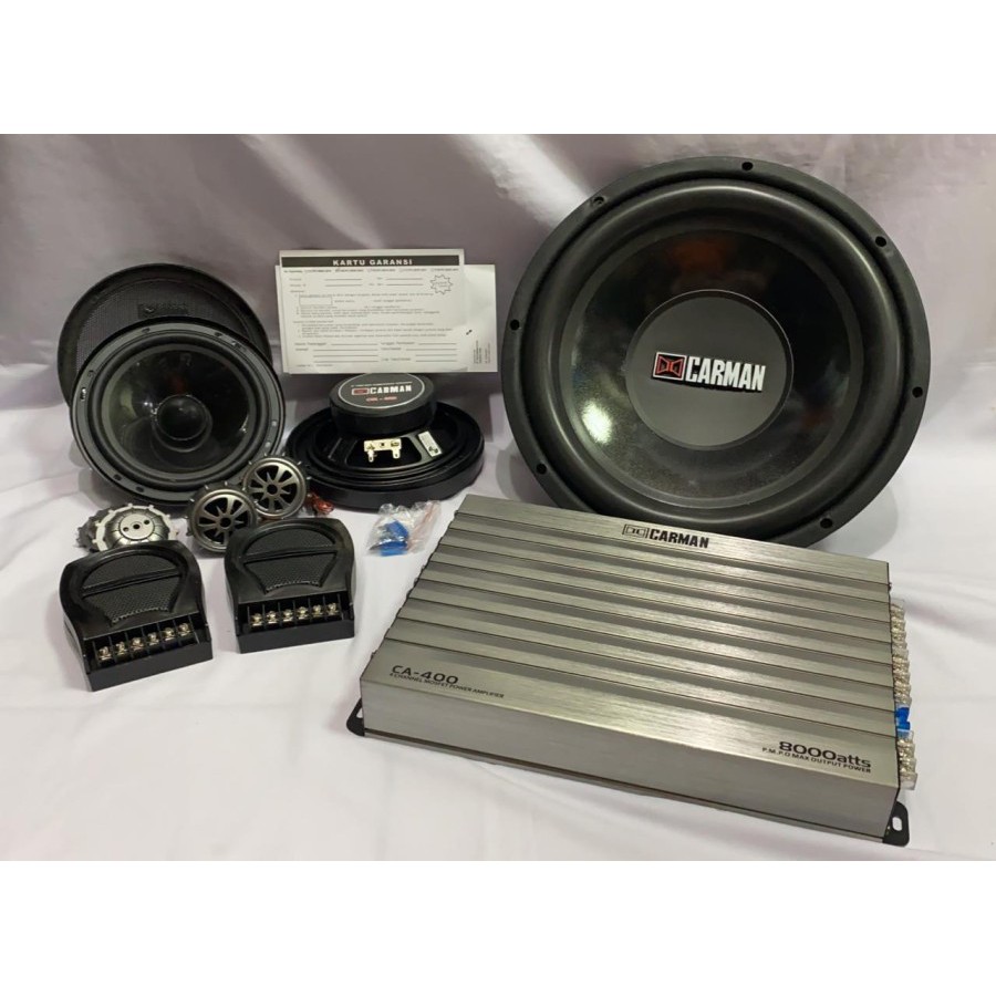 Jual Paket Audio Carman Untuk Mobil Suara bagus Bassnya Mantap bagus