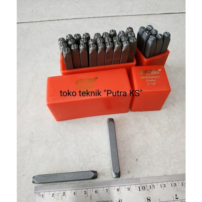 Jual Paket Set Lengkap Alat Ketok Angka Dan Ketok Huruf Ukuran 5mm L