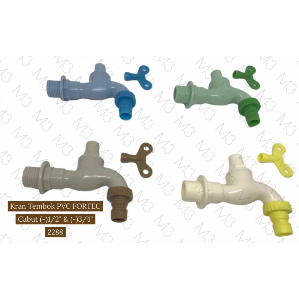 Jual KRAN PVC KUNCI / KERAN CABUT PVC 1/2