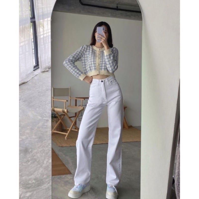 Jual NEW CELANA KULOT JEANS PANJANG HAIGWAIST WANITA BLITZ Jual NEW CELANA KULOT JEANS PANJANG HAIGWAIST WANITA BLITZ