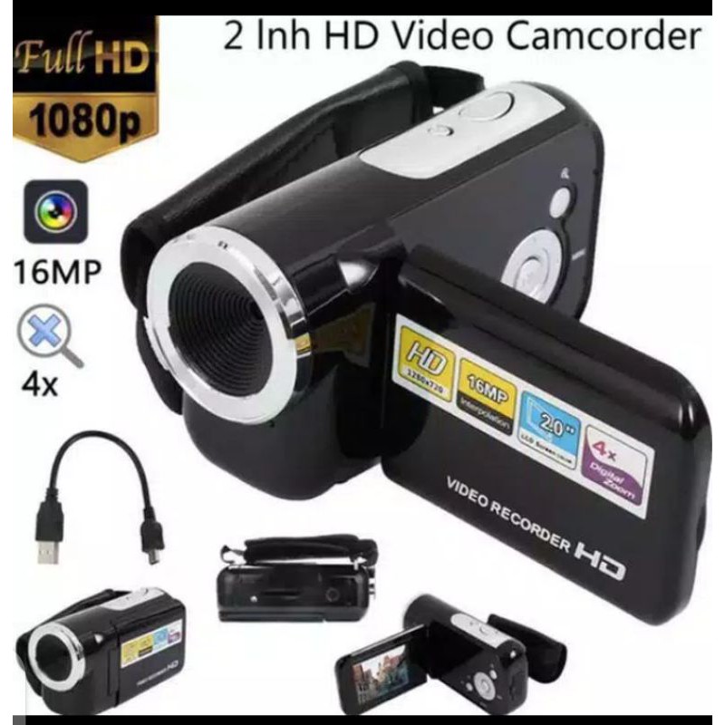Jual Video Kamera Digital Mini 16MP (Hitam) / Mini Handycam | Shopee ...