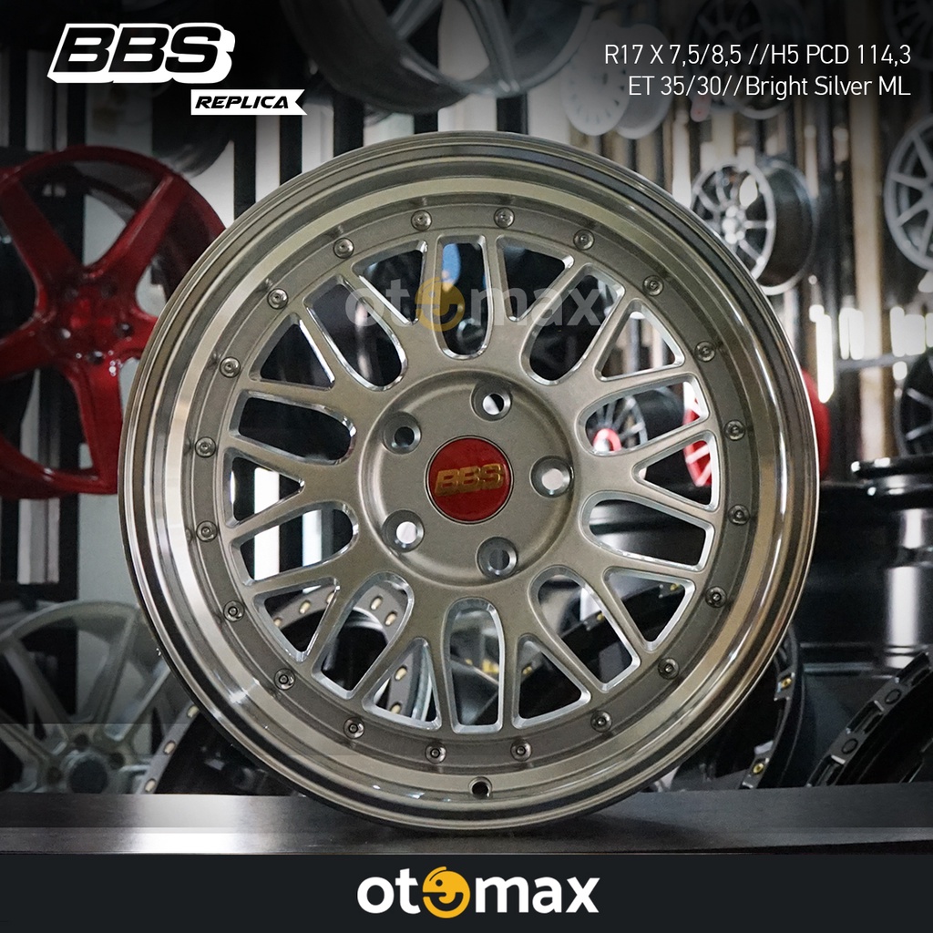 Jual Velg Mobil BBS LM Ring 17 H5 Bright Silver ML | Shopee Indonesia