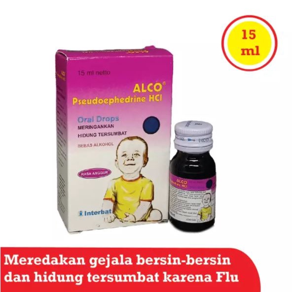 Jual Alco Oral Drop 15 ml Obat Pilek dan Hidung Tersumbat (BISA COD