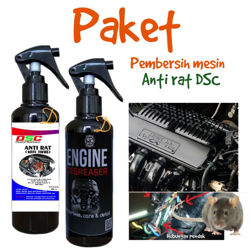 Jual Paket anti tikus dan engine degreaser/engine cleaner/rat tikus
